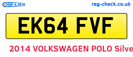 EK64FVF are the vehicle registration plates.