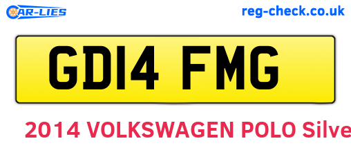 GD14FMG are the vehicle registration plates.
