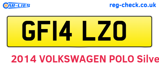 GF14LZO are the vehicle registration plates.