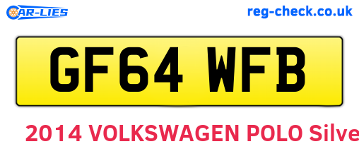 GF64WFB are the vehicle registration plates.