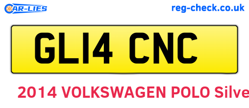 GL14CNC are the vehicle registration plates.