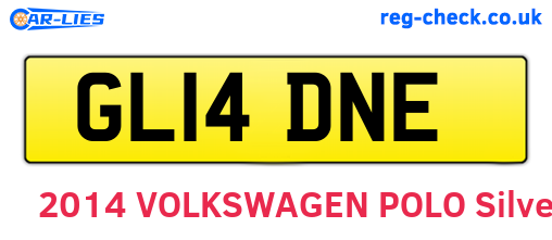 GL14DNE are the vehicle registration plates.