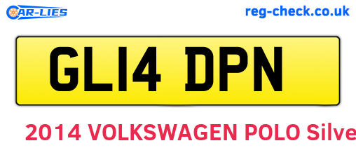 GL14DPN are the vehicle registration plates.