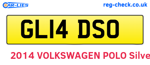 GL14DSO are the vehicle registration plates.