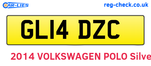 GL14DZC are the vehicle registration plates.