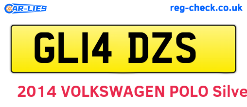 GL14DZS are the vehicle registration plates.