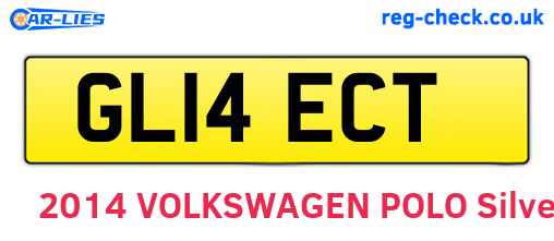 GL14ECT are the vehicle registration plates.