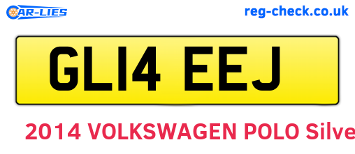 GL14EEJ are the vehicle registration plates.