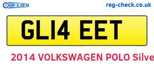 GL14EET are the vehicle registration plates.