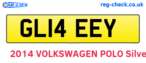 GL14EEY are the vehicle registration plates.