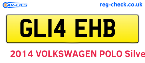 GL14EHB are the vehicle registration plates.