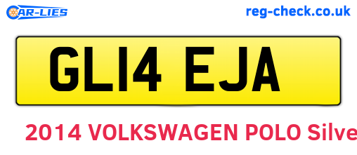 GL14EJA are the vehicle registration plates.