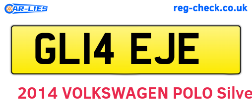 GL14EJE are the vehicle registration plates.