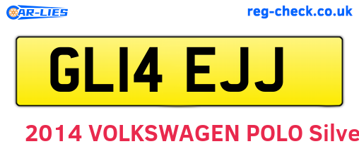 GL14EJJ are the vehicle registration plates.