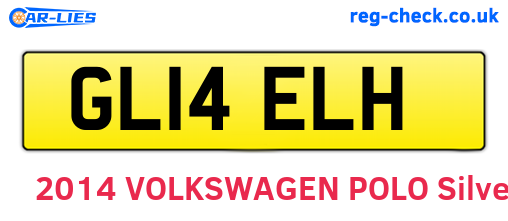 GL14ELH are the vehicle registration plates.