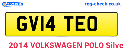 GV14TEO are the vehicle registration plates.