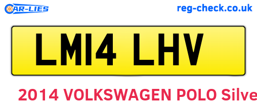 LM14LHV are the vehicle registration plates.