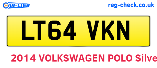 LT64VKN are the vehicle registration plates.