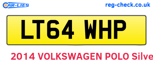 LT64WHP are the vehicle registration plates.