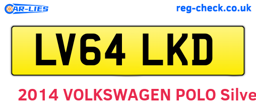 LV64LKD are the vehicle registration plates.