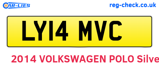 LY14MVC are the vehicle registration plates.