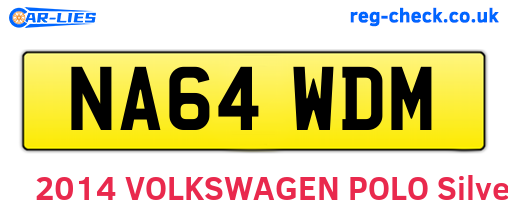 NA64WDM are the vehicle registration plates.