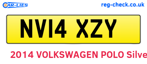 NV14XZY are the vehicle registration plates.