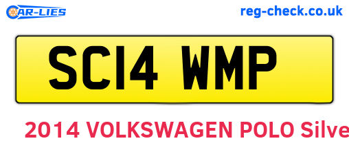 SC14WMP are the vehicle registration plates.