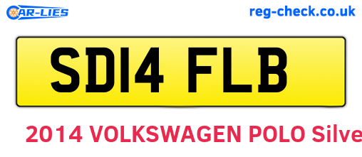 SD14FLB are the vehicle registration plates.