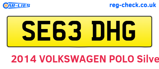 SE63DHG are the vehicle registration plates.