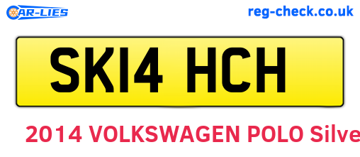 SK14HCH are the vehicle registration plates.