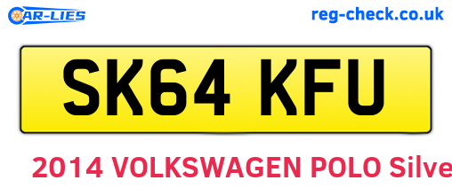 SK64KFU are the vehicle registration plates.