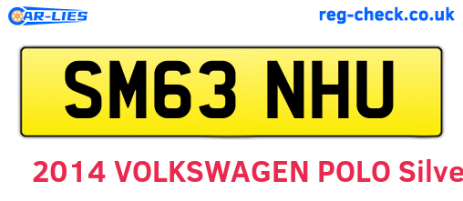 SM63NHU are the vehicle registration plates.