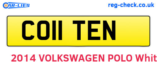 CO11TEN are the vehicle registration plates.