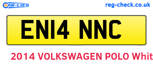EN14NNC are the vehicle registration plates.