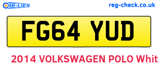 FG64YUD are the vehicle registration plates.