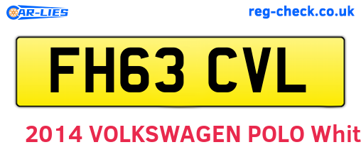 FH63CVL are the vehicle registration plates.