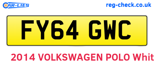 FY64GWC are the vehicle registration plates.