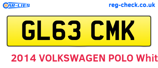 GL63CMK are the vehicle registration plates.