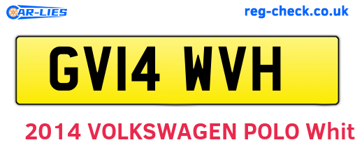 GV14WVH are the vehicle registration plates.