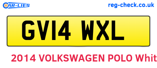 GV14WXL are the vehicle registration plates.