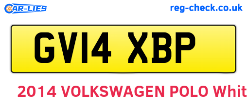 GV14XBP are the vehicle registration plates.
