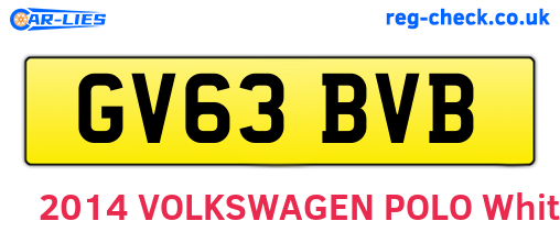 GV63BVB are the vehicle registration plates.
