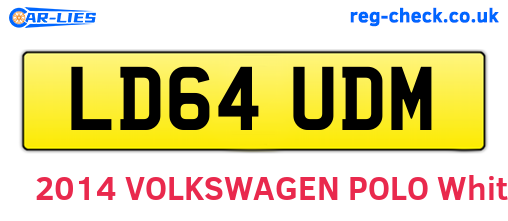 LD64UDM are the vehicle registration plates.