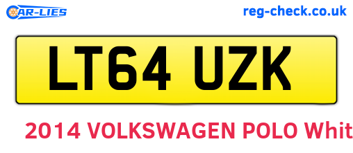 LT64UZK are the vehicle registration plates.