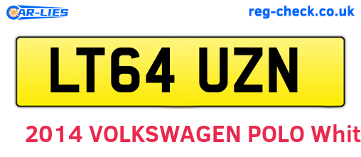 LT64UZN are the vehicle registration plates.