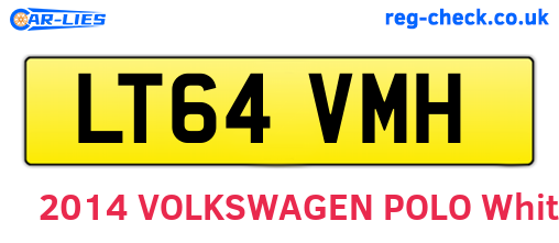 LT64VMH are the vehicle registration plates.