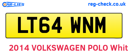 LT64WNM are the vehicle registration plates.