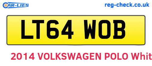 LT64WOB are the vehicle registration plates.