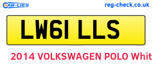 LW61LLS are the vehicle registration plates.